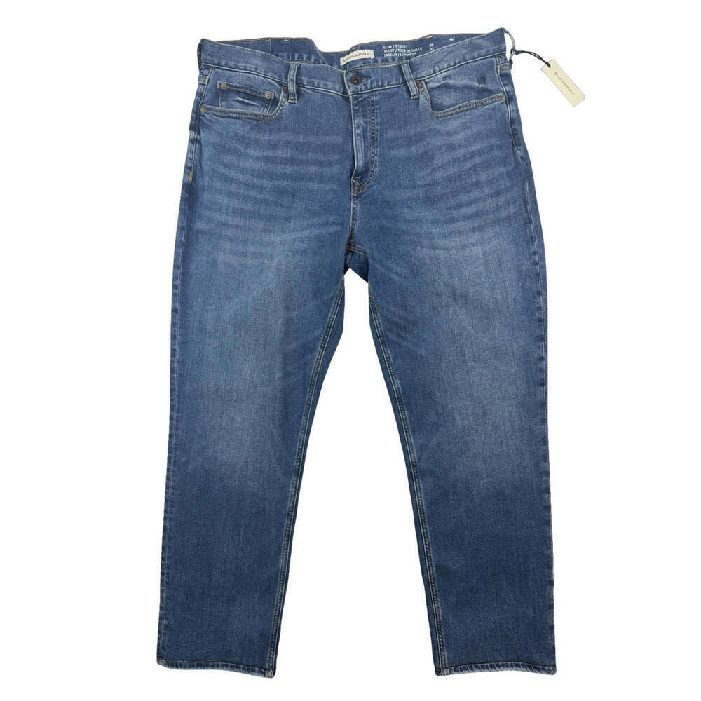 Banana Republic Luxe Traveler Slim Fit Medium Wash Jeans Blue Size 38 W | 30 L